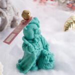 Santa Bear Candle