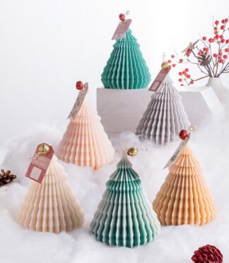 Stripped Tree Candle