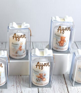 Teddy Bear Printed Candle