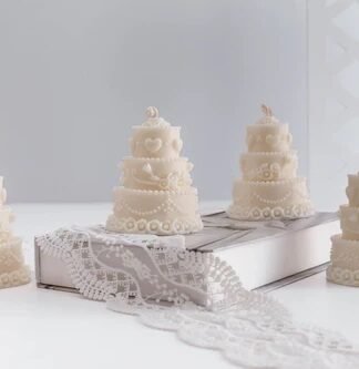Bridal Cake Candle